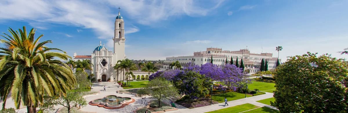 University of San Diego campus grounds, home to its English Language Academy.