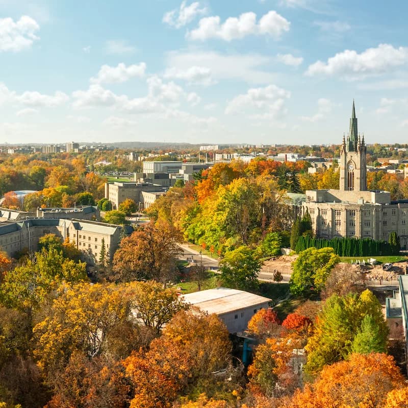 Western University campus in London, Ontario, where Western Continuing Studies is based.
