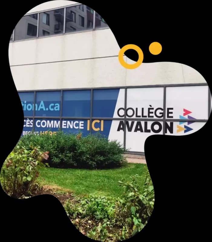 College Avalon sign at its Montreal location.