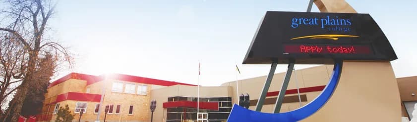 Great Plains College facility shown in the 2021 international handbook; the source does not identify the campus.